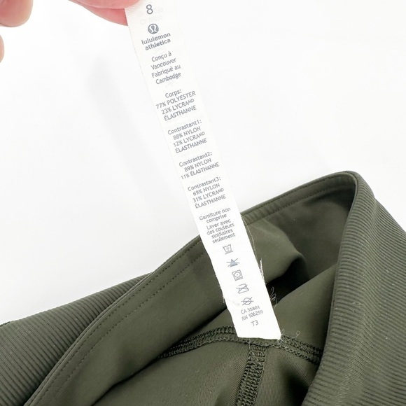 Lululemon High Times Pant *Luxtreme Mesh size 8 Gator Green - Picture 4 of 7